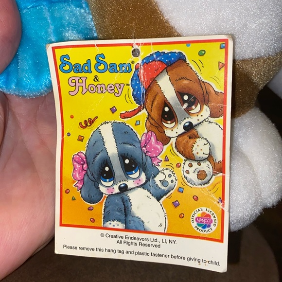 Vintage Nanco plush toy Dog w Angel wings NWT Sad Sam & Honey stuffed animal - Picture 6 of 10